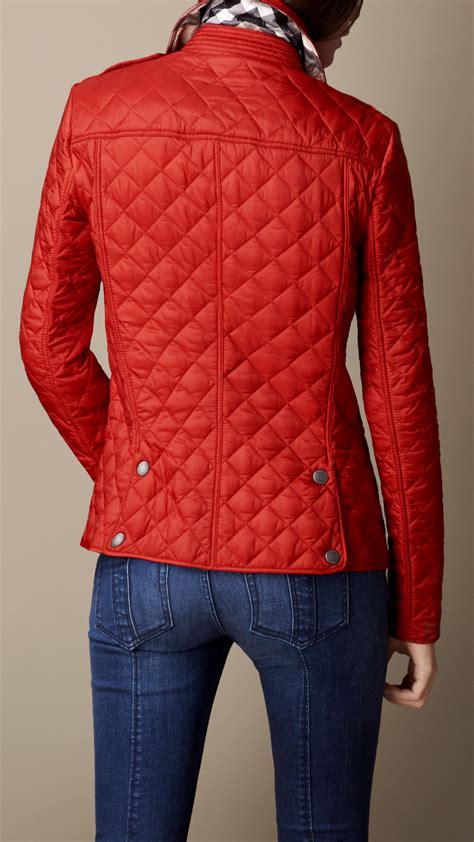 red burberry jacket mens|Burberry quilted jacket women's.